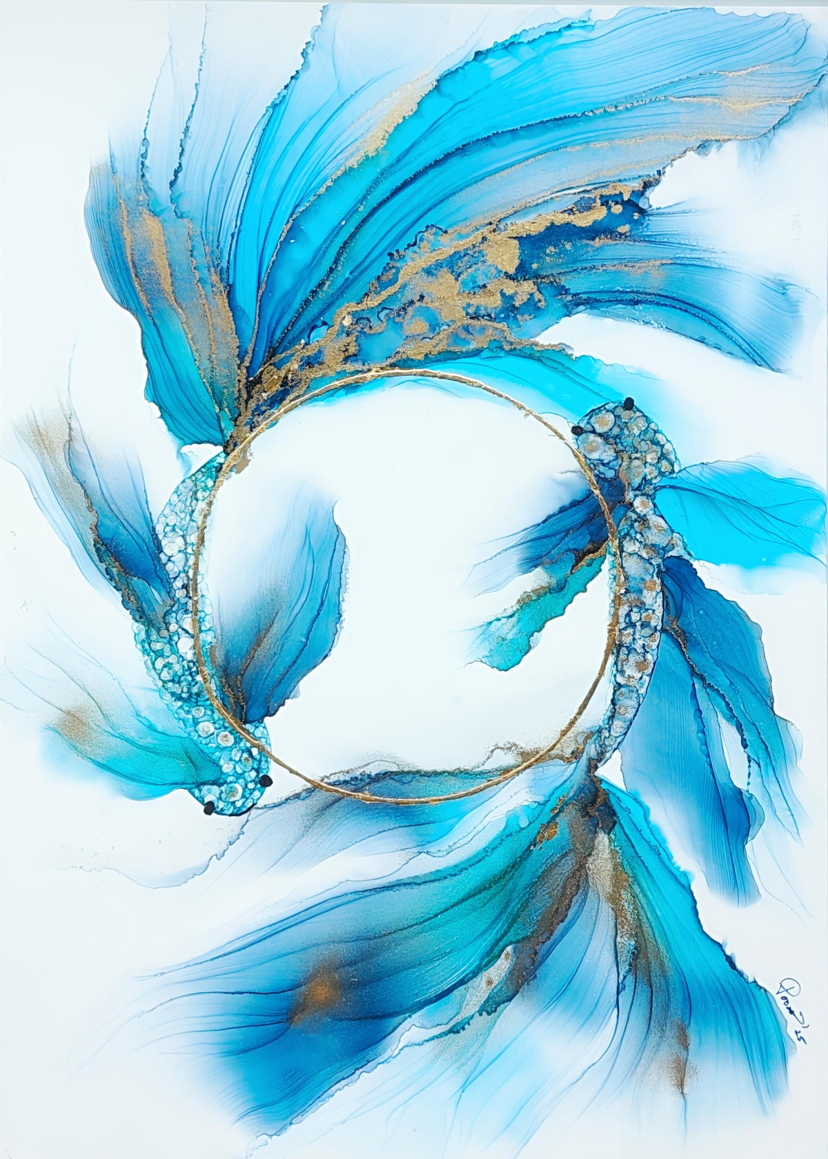 Alcohol Ink on synthetic paper | You.Art