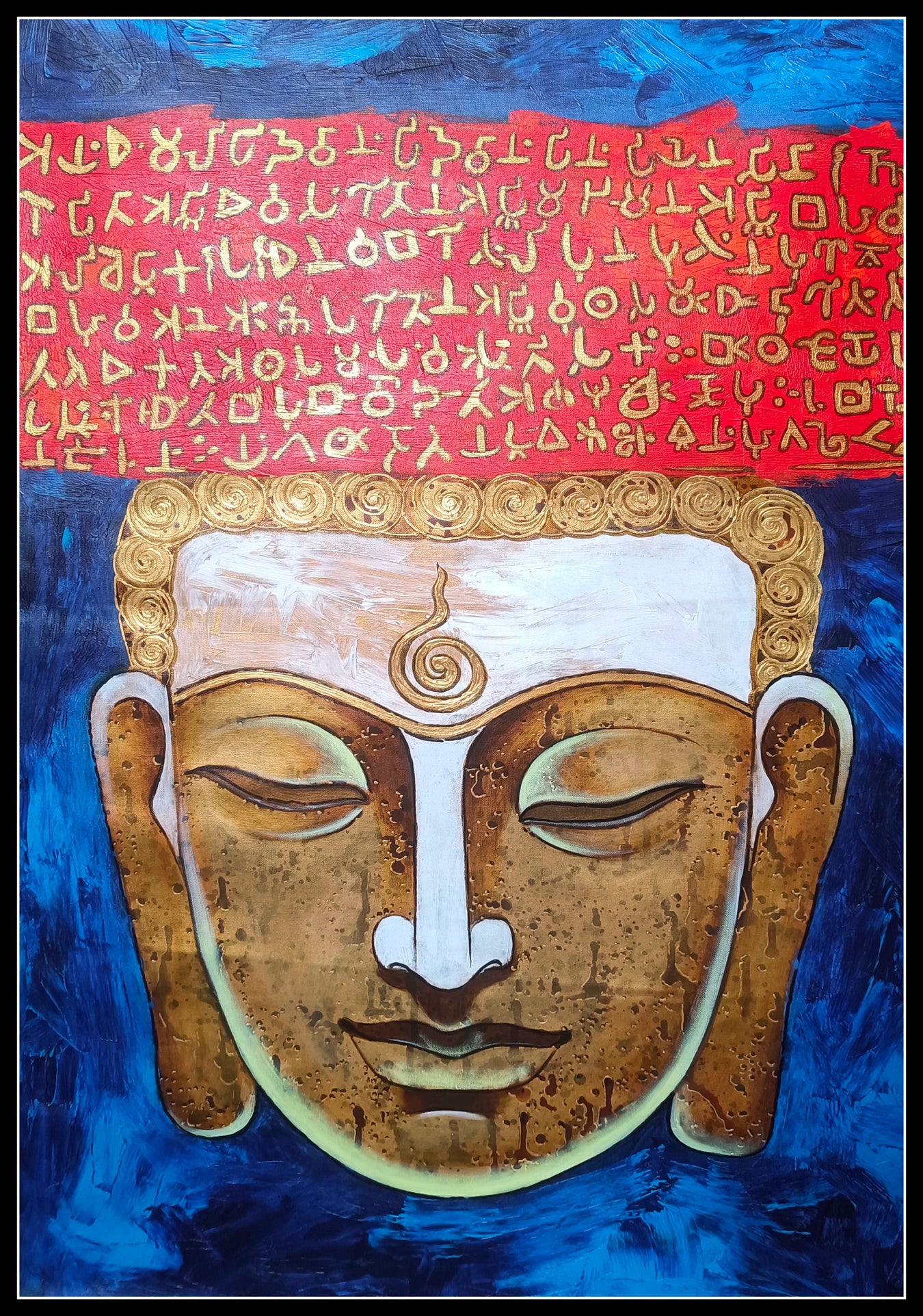 buddha acrylic painting