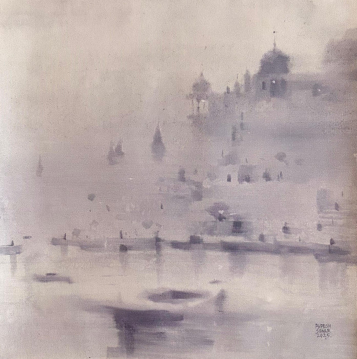Riverfront in Fog