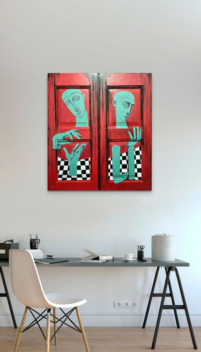 Contemplating | Acrylic Figurative Painting | You.Art