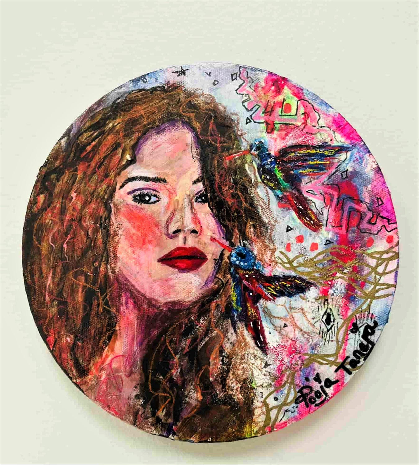 woman abstract painting